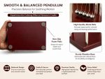Premium Wooden Pen Stand for Office Table with Newton’s Cradle | Stylish Desk Organizer & Pen Holder for Office Desk | Stress Relief Pendulum Pen Holder for Table | Corporate Gift Item - Image 6