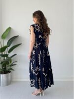 Modestouze Attires Dress for Women Western Maxi Style, Indo Western Dresses, One Piece Long Gown, A Line Flared Pattern, Ethnic Look Outfit for Women - Image 4