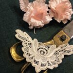 Orient Lace Craft Ecru Color,Embroidered Sew On Lace Patch for Lace Jewelry,Suits,Saree & Dupatta Qty 5 Pieces ,Used As Trims,Borders,Designer Embroidery Patch,Applique,Sewing Supplies,3D Rayon Lace Patch Work,DIY Art & Craft .