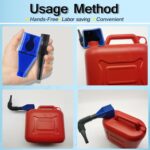 Auto Fuel Funnel with Flexible Pipe Plastic Oil Refilling Funnel Leak Resistant Liquid Transfer Funnel for Car Motorcycle Scooter Tractor Engine Fuel Water Automotive Tool (Multicolor, 1 Pcs) - Image 4