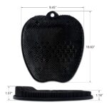 (1 pcs) Shower Foot Scrubber Mat Back Washer Back Exfoliating Bath Wash Pad Wall Mounted Slip Suction Cups Foot Scrubber for Use in Shower Cups Foot Cleaner for Men and Women