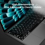 EooCoo Premium Keyboard Cover Compatible for 2026 2025-2021 M5-M2 MacBook Air 13/15,M5-M1 Pro/Max MacBook Pro 14/16, 2026 MacBook Neo 13,Laptop Accessories Ultra Thin Protector Skin - TPU Clear - Image 6