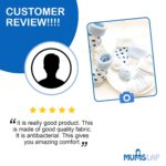 MumsLap Baby Socks for Boys and Girls | Cotton Blend Ankle Length Winter Socks for Newborns Infants Toddlers | Soft Breathable Terry Socks with Sweat Absorption, 5 Pairs (White, Blue, 0 to 12 Months) - Image 7