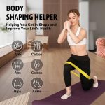 Premium Resistance Bands Set of 5 – Exercise & Fitness Loop Bands for Hip, Glutes, Legs, Squats, Yoga, Pilates, Physical Therapy & Gym Workouts – Booty Belt for Strength Training & Stretching - Image 5