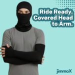 Balaclava Full Face Mask with Arm Sleeves for Men & Women | UV Protection Cooling Combo for Bike Riding, Cycling, Running & Outdoor Sports | Breathable Quick Dry Stretchable Riding Gear - Image 6