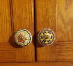 Craft Trade Multicolor Mandala Ceramic Cabinet Knobs - Set of 12 | 1.5 Inch Diameter Handmade Floral Design Pulls for Drawers & Wardrobes Premium Decorative Furniture Knobs with Fitting Hardware - Image 4