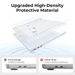 EooCoo Clear Case for Apple MacBook Air M5 13 inch Cover M4 M3 M2 2026-2022 | Compatible for Mac Air 13.6" Laptop Protection Plastic Bright Crystal Hard Shell, Keyboard Skin, Screen Protector Accessories - Image 4