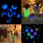 Glow in The Dark Pebbles Stones 500 PCS (5 Pack) – Multicolor Luminous Resin Glow Rocks for Garden Pathway, Aquarium, Fish Tank, Pond, Vase Fillers, Plant Pots, Walkway, Patio & Outdoor Home Decor - Image 2