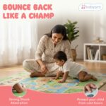BabyPro 5mm Reversible Baby Playmat, 5 x 4 ft Foldable Mat, Jungle Galaxy | Waterproof, BPA-Free XPE Foam, Non-Toxic Bounce-Back Cushion, XL - Image 8