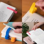 Olevs Automatic Silicone Bookmark Smart Page Holder for Reading Cute and Unique Book Mark Clip for Women Men and Kids Reading Accessories for Study Office and School Supplies-PO-4-VX_2005 - Image 6