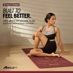 Boldfit Yoga Mat for Women & Men - TPE Eco Friendly 6mm thickness Non Slip Classic Pro Exercise Mat for Home Workout Pilates Floor Exercises Gymnastics Meditation with strap - Image 5
