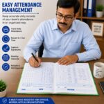 Tia Crafts Muster Attendance Register Book | Daily Employee, Time in/Out, Signature, Remarks Register | Office, Factory, School, Society & Business Attendance Record (2, 140 Pages) | Daily Employee Record, Time In/Out Log, Office & School Use, Signature Column, Factory & Business - Image 3