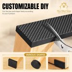 Furniture Leg Protector Tape Roll 4M x 60MM, Self Adhesive Anti Slip Furniture Pads, Cuttable Foam Strip for Chair, Table, Sofa, Cabinet, Door, Floor Protection - Image 3