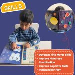 CocoMoco Kids Busy Book for Toddlers 2-4 Years | Educational Toys for 2+ Year Old Boys Girls | Montessori Busy Binder Quiet Book | Activity Books with 7 Learning Games | Return Gift for Birthday - Image 6