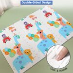 FIRSTCRY INTELLISKILLS Extra Large 6.5x4.5 ft Reversible Baby Play Mat for Babies,Animal Party Theme,Foldable Crawling Mat, Floor Mat for Baby & Toddlers,Anti-Skid, 0.6cm Thick, Multicolor, 1 Count - Image 3
