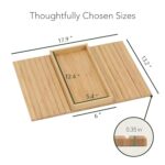 MISHAVI Sofa Armrest Tray - Flexible Wooden Sofa Arm Tray & Integrated Cup Holder - Large Couch Side Arm Wooden Cover for Snacks & Drinks - Fits Round & Square Armrests - Premium Sofa Accessories - Image 4