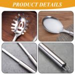 1 Noodle Spoon and 1 Rice Spoon, Stainless Steel Kitchenware, Cooking Utensils, Kitchen Supplies, Household Kitchenware - Image 3