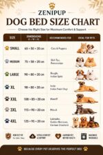Premium Dog Bed with Free Blanket for Small, Medium & Large Dogs | Soft Fur Orthopedic Washable Pet Bed with Fiber Filling | Anti Slip Calming Dog Mattress for Puppies & Adult Dogs (S) - Image 2