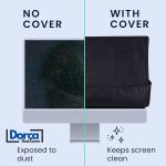 Dorca® Dustproof & Waterproof Monitor Cover for iMac 24-inch (2021/2023/2024) - Premium Dust Protector | Scratch-Resistant Fabric | Perfect Fit for Apple iMac M1/M3 - Black - Image 3