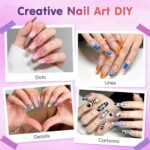 12 Color Nail Art Pen Set with 0.5mm Fine Tip – Waterproof Quick Dry DIY Nail Polish Pens for Nail Painting & Manicure Art - Image 6