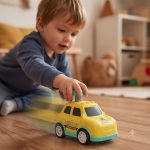 Press & Go Police Car Toy for Kids, Friction Powered Push and Go Mini Vehicle, Cartoon Police Car with Bump & Go Action, Educational Toy for Boys & Girls, Multicolor - Image 5
