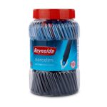 Reynolds AEROSLIM Ball Pen SET - 70 PENS (60 BLUE, 5 Black, 5 Red) | PEN WITH COMFORTABLE GRIP |BALL PENS FOR WRITING | PEN FOR STUDENTS & OFFICE STATIONERY | 0.7 mm TIP SIZE