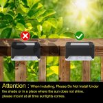 Geek Lab Plastic Waterproof LED Solar Powered Deck Stair Outdoor Light for Railing, Wall Garden,Pathway, Backyard, Patio, and Balcony Decoration (4) - Image 4