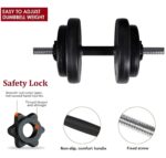 BULLAR 16Kg Home Gym Set With 3 Feet Straight Rod and 2 Pieces Dumbbell Rods, Gym Combo & Home Workout Equipments with PVC Weights Plates - Image 2