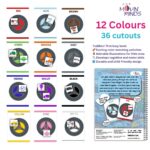 MOVIN' MINDS Mini Book | Educational Toy Velcro Reusable Activity Book | Ultimate Brain Booster | Fun Activities and Exercise for Kids & Children (Pack of 1) (Wheeling Into Colours), Multicolor - Image 5