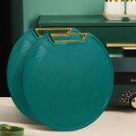 Divik Chopping Block Thickened Kitchenware Double-Sided Antibacterial Circle Chopping Board for Cutting Chopping Meat, Cheese, Bread, Vegetables, Fruits (1Pcs) - Image 7
