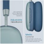 Zebronics Silencio 200T Wireless Headphones, Hybrid ANC 48dB, Upto 100Hrs Playback, 40mm Drivers, Dual Mic ENC, BT v6.0, Gaming Mode, Dual Pairing, Touch Controls, App Support, AUX, Blue - Image 7