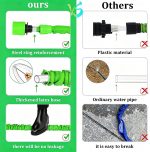 25FT Expandable Garden Hose, Flexible Water Hose with 8-Pattern Spray Nozzle, Expands 3X Length, Leakproof Garden Hose Pipe with 1/2" & 3/4" Connectors for Lawn, Garden, Yard & Car Wash (Green) - Image 6