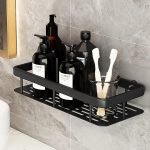 YEKDA Self-Adhesive Bathroom Storage Rack No-Drill Wall Mount Shampoo & Toiletries Holder Stand for Bathroom Wall Orgnizer (Drain Bathroom shlave) - Image 4