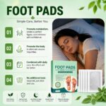 Foot patch Herbal And Gentle Ingredient Detox Foot Pads, Natural Ingredients for Sleep Aid, Pain Relief, Toxin Removal with Bamboo Vinegar and Acupoint Micro-Massage Technology Pack of (30) - Image 8