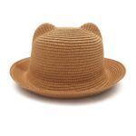 VRITRAZ Baby Boy's and Girl's Kids Children Cute Printed Cartoon Gift Summer Fancy Dress Straw Fasion Hat Cap 3… - Image 4