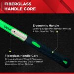 WULF 0.5 lb Heavy Duty Ball Pein Hammer | Drop-Forged Steel Head with Shockproof Fiberglass Handle | Anti-Slip Grip for Metalwork, Construction, Carpentry & DIY | Professional Hand Tool - Image 5