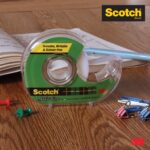 3M Scotch Magic Tape Roll with Refillable Dispenser | 1.9cm x 32.9 meter | Invisible, writable and hand tearable | For school projects, home and office use - Image 9