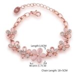 YouBella Jewellery Bracelets for Women Stylish Rose Gold Plated Crystal Bracelet Bangle Jewellery for Girls and Women - Image 7