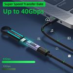 Tobo USB C Female to Female Adapter, USB Type C Connector Extender Coupler Support 100W, 40Gbps, 8K@60Hz for Thunderbolt 4/3, Laptop, Phones and More Type C Devices(TD-941C, Pack-of-1) - Image 4