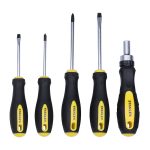 STANLEY STMT81243 110-Piece High Quality Multi-Toolkit containing Pliers, Spanners, Drivers, Sockets, Bits, Wrenches & Ratchets for Home, DIY & Professional Use, 1 Year Warranty, Yellow & Black - Image 9