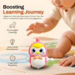Chicken Wind-Up Toy for Kids, Swinging Magnetic Hen with Chicks, Crawling Clockwork Walking Animal Toy, Educational Interactive Preschool Toddler Toy for Boys & Girls, Multicolor - Image 5