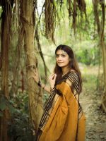 Jaanvi fashion Women's Cotton Silk Saree With Zari Work & Unstitched Blouse Piece - Image 3