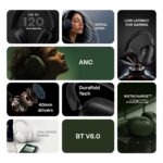 Noise Newly Launched Airwave Max XR Wireless Over-Ear Headphones with 120H Playtime, ANC, HFA Tech, Spatial Audio, Dual Pairing,BT V6.0(Pearl Beige) - Image 2
