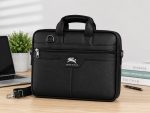 SIRSKA Laptop Bag Brief case in Faux Leather, 15.6 inch | Shoulder Strap Included, Padded Laptop Compartment, Multiple Pockets, Top Carry Handles, Office Messenger Bag - Image 5