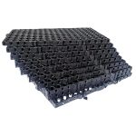 MAHIRA Garden Drain Cell Mats Polypropylene Drain Cell and 20mm Drainage Mat for Terrace/Kitchen Garden Drain Cell 20mm (Black, 500 x 250 x 20mm) - Pack of 4 - Image 7