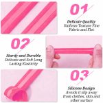 Aakriti 10mm Wide Silicone Gel Elastic Tape – Non-Slip, Stretchy Gripper Cord for Sewing, Tailoring, DIY Crafts, Underwear, Bras, Lingerie, Garments, Bags, Belts, Shoes & Accessories | Strong, Durable 10-Metre Roll (Pink) - Image 3