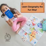 CocoMoco Kids Play Passport for Kids, Geography Educational Toy Activity Kit with Reusable Stickers and World Map, Birthday Return Gift for Kids Ages 4-11 Year olds - Image 2
