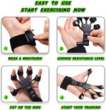 Finger Strengthener & Hand Gripper Combo with Counter Meter – Hand Strength Gripper & Finger Gripper for Forearms Exercise Equipment & Arms Workout - Image 5