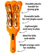 AOKO 10-inch Tambourine Set of 2 | Traditional Kartal Percussion Musical Instruments for Drums, Rhythm, and Sound Therapy | Ideal for Folk, Indian, and Religious Music - Image 3