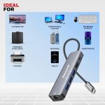 Honeywell New Launch 6-in-1 Type C Docking Station with 4K HDMI Port, 1GBPS RJ45 Ethernet Port, 3xUSB Port & Type C 3.0 PD 100W, for All Type C Devices-Windows/MacBook, On-The-Go Feature - Image 7